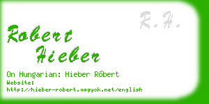 robert hieber business card